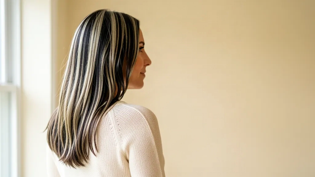 Skunk Stripe Hair: Bold Two-Tone Color